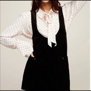 Free people black corduroy jumper